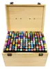 Twee-eindige alcoholmarker set in houten doos, 176 stuks Productafbeelding-voorbeeld 1