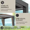 Blumfeldt Bain de Soleil Double, Transat Jardin Exterieur 2 Voir les images du produit 3