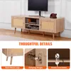 VEVOR Rattan-TV-Ständer, Retro-TV-Schrank für 165 cm Produktbild-Vorschau 6