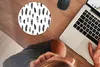 MuchoWow® Mauspad Mousepad Federn - Schwarz und weiß - Produktbild-Vorschau 3