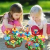 Veľké stavebné bloky kvety záhradná kytica detská kreatívna Náhľad obrázku produktu 2