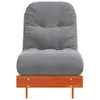 Futon Schlafsofa mit Matratze Braun 60x206x11 Massivholz Produktbild-Vorschau 4