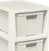Ratanový kúpeľňový stojan s košíkmi 5 X 7L White Náhľad obrázku produktu 7