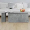 vidaXL Konferenčný stolík Concrete Grey 150x50x35 cm Drevo Náhľad obrázku produktu 4