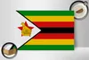 Holzschild Flagge Simbabwes 30x20cm Flag of Zimbabwe Produktbild-Vorschau 2