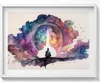 Lebensstil Meditation– Wandbild mit Rahmen – Gerahmtes Bild Produktbild-Vorschau 1