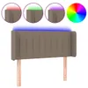 LED Kopfteil Taupe 83x16x78/88 cm Stoff Produktbild-Vorschau 1