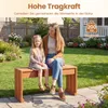 Banc de jardin COSTWAY sans dossier, banc en bois résistant Voir les images du produit 5