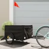 vidaXL Przyczepka rowerowa czarna 45 kg żelazo Podgląd zdjęcia produktu 2