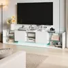 Fortuna Lai Mobile TV moderno, tavolo TV con 2 cassetti e 6 Anteprima dell’immagine prodotto 3