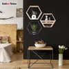 KOTARBAU® Hexagon Wandregal Schwarz 14x47x41 cm Hexagon Produktbild-Vorschau 6