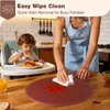 Tischset 6er-Set rund, PolyurethanKunstleder, wasserdicht, Produktbild-Vorschau 3