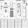SunSun HW-402B akváriový externý filter 1000 l/h s 9 W UVC Náhľad obrázku produktu 8