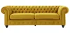 Gelbe Couch mit knöpfen Chesterfield Sofa Polster Sitz Produktbild-Vorschau 1