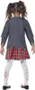 A child wearing a zombie schoolgirl costume, shown from the back. Produktbild-Vorschau