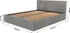 Muralo POLSTERBETT für Schlafzimmer Polsterbett mit Produktbild-Vorschau 2