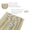 Clip in Extensions Echthaar 60cm 120g 7tlg Aschblond Produktbild-Vorschau 3