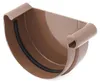 Embout de Gouttière Marron Droit Système 100 Voir les images du produit 3