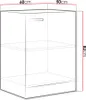Meuble bas de cuisine 1 porte 60 cm RONG - gris / gris Voir les images du produit 3