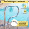 COSTWAY Pool Handlauf 82,5x5cm, Einstiegshilfe 304 Produktbild-Vorschau 8