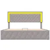 Hydraulisches Boxspringbett 140x200cm LED-Bettrahmen Produktbild-Vorschau 4