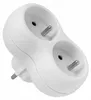 2-Steckdosen-Verteiler mit geerdetem Stecker weiß Elgotech Produktbild-Vorschau 11