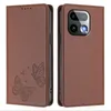 Lederhülle für Realme 16 Pro+, Schmetterling Prägung Leder Produktbild-Vorschau 1