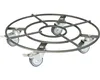Pflanzenroller Metall Ø 38 cm H 90 mm grau Produktbild-Vorschau 1