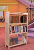 Bibliothèque en hêtre massif avec parois latérales pleines, Voir les images du produit 3