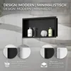 LuxeBath Wandnische aus Edelstahl, 60x30x10 cm, Schwarz, Produktbild-Vorschau 3