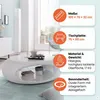 SalesFever Couchtisch oval | Hochglanz lackiert | Fiberglas Produktbild-Vorschau 3