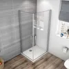80X80cm Duschkabine Eckeinstieg Duschabtrennung Schwingtür Produktbild-Vorschau 4
