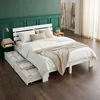 Drevená posteľ Homestyle4u, rozmery 160x200 cm, s 2 Náhľad obrázku produktu 1