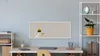 Bacheca in sughero bianco 100x40 cm cornice in legno BIANCA Anteprima dell’immagine prodotto 3