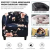 2 kusy potahu na židle Club Chair Covers, Stretch Printed Náhled obrázku produktu 5