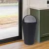 XL Abfalleimer mit Schiebedeckel - 25 L / schwarz - Runder Produktbild-Vorschau 5