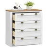 Kommode BOLTON aus Massivholz in weiß/braun, Sideboard mit Produktbild-Vorschau 9