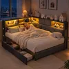 INONEFT Gestoffeerd bed met opbergruimte, 140x200 cm, met Productafbeelding-voorbeeld 10