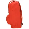 A side view of an orange backpack against a white background. Produktbild-Vorschau