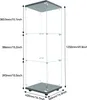 A diagram of a glass display cabinet with dimensions indicated. Produktbild-Vorschau