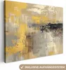 MuchoWow® - Leinwandbilder - Abstrakt - Gelb - Modern - Produktbild-Vorschau 1
