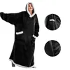 Decken-Hoodie, tragbare Kuscheldecke mit Ärmeln & Kapuze, Produktbild-Vorschau 1