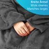 NYVI Ärmeldecke CozyWear Deluxe 170x200 cm Anthrazit - Produktbild-Vorschau 2