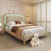 A bedroom scene with a bed, bedside table, and blinds. Náhled obrázku produktu