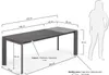 Tisch Axis ausziehbar 160 (220) cm Keramik Grau & anthrazit Produktbild-Vorschau 5