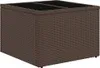 vidaXL 11-tlg. Garten-Sofagarnitur mit Kissen Braun Poly Produktbild-Vorschau 8
