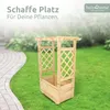 holz4home® Pflanzkasten S mit Dach aus Tannenholz inkl. Produktbild-Vorschau 2