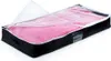 A pink blanket inside a black storage bag with a clear lid. Anteprima dell’immagine prodotto