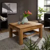 Couchtisch 70x70cm, Wildeiche massiv geölt, WINNIPEG-69 Produktbild-Vorschau 2