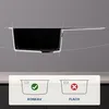 CECIPA max Spülbecken Schwarz 78x45 cm mit Mit L-förmiger Produktbild-Vorschau 7
